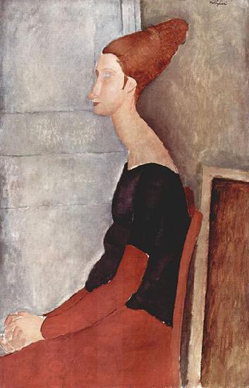 Amedeo Modigliani Portrat der Jeanne Hebuterne in dunkler Kleidung China oil painting art